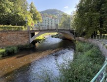 Teplá river in Karlovy Vary