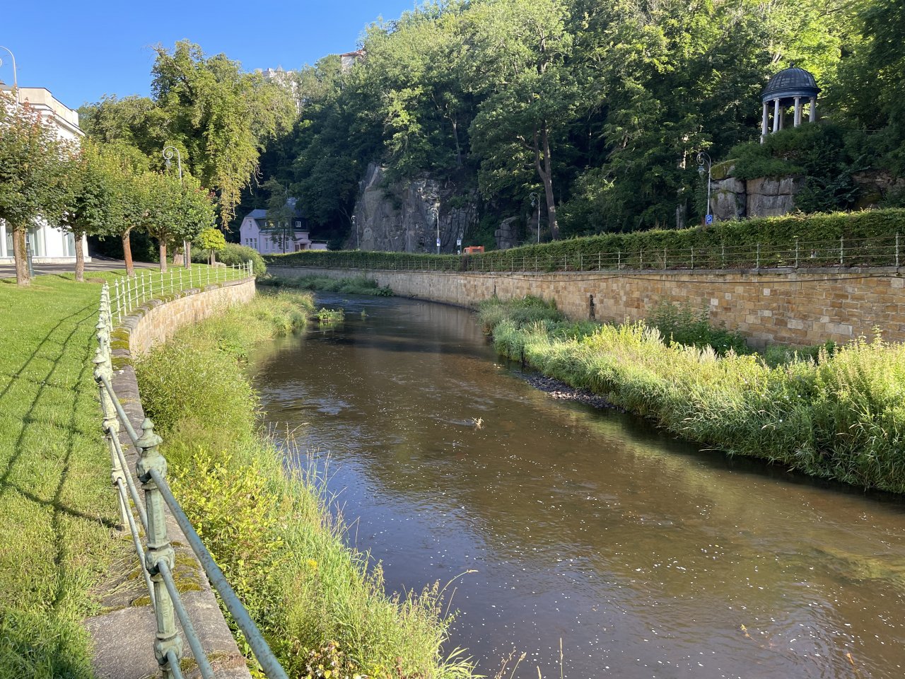 Tepl� river in Karlovy Vary