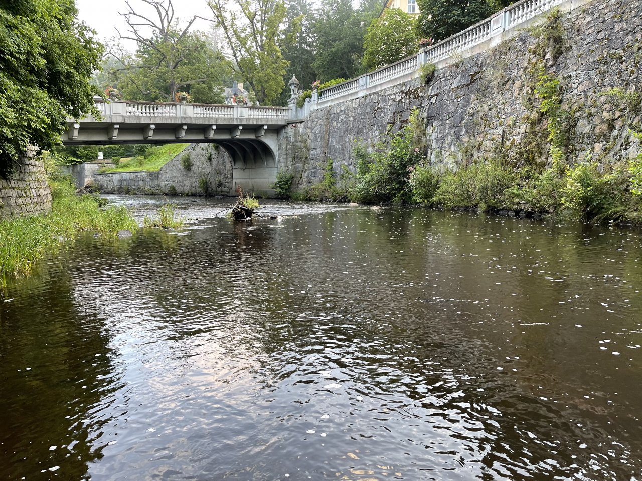 Tepl� river in Karlovy Vary