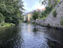 Teplá river in Karlovy Vary