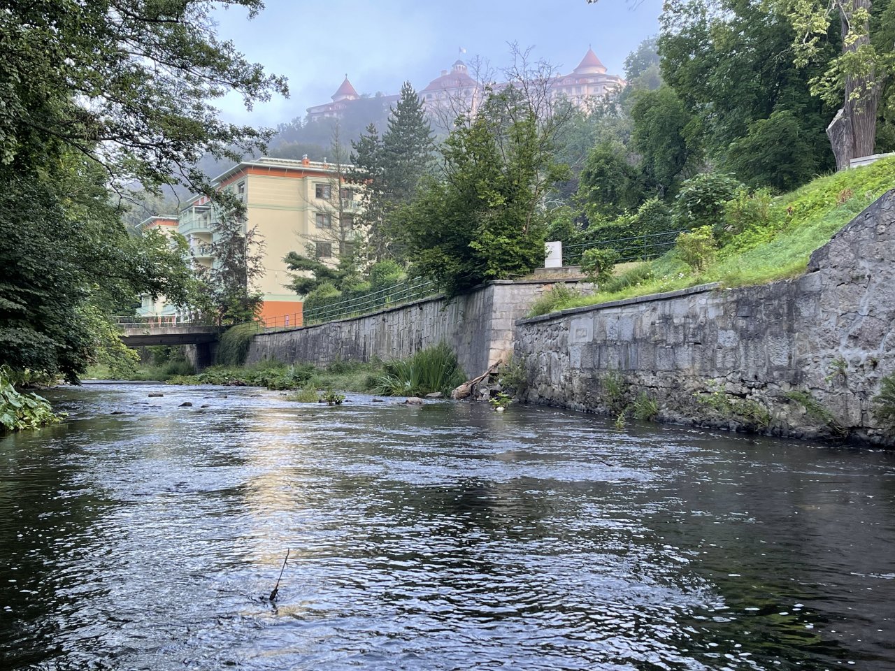 Tepl� river in Karlovy Vary