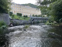 Teplá river in Karlovy Vary