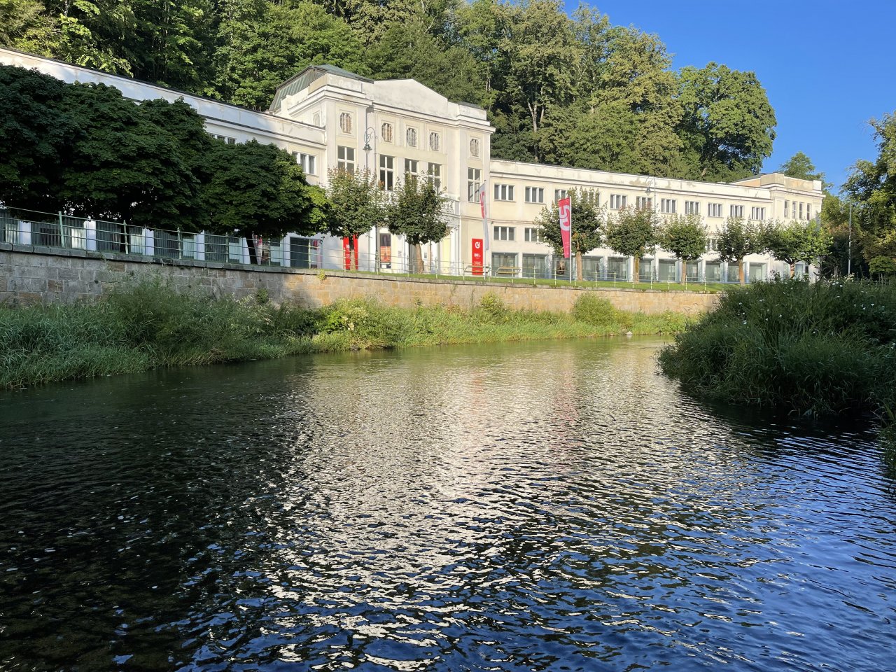 Tepl� river in Karlovy Vary
