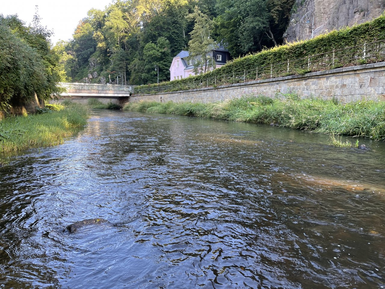 Tepl� river in Karlovy Vary