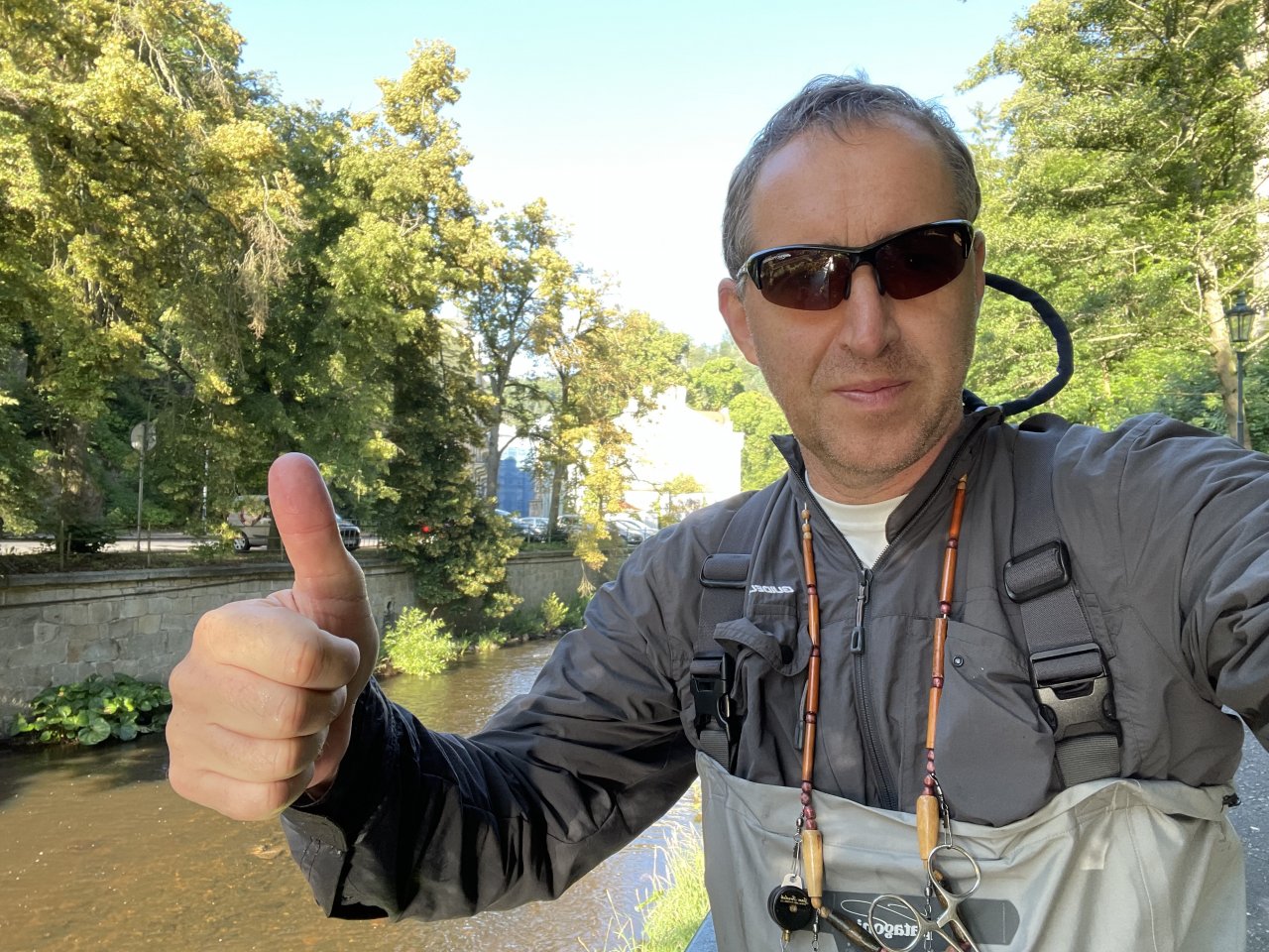 Tepl� river in Karlovy Vary