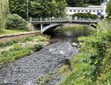 Teplá river in Karlovy Vary