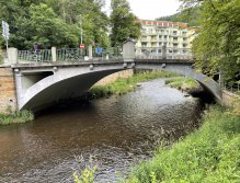 Teplá river in Karlovy Vary