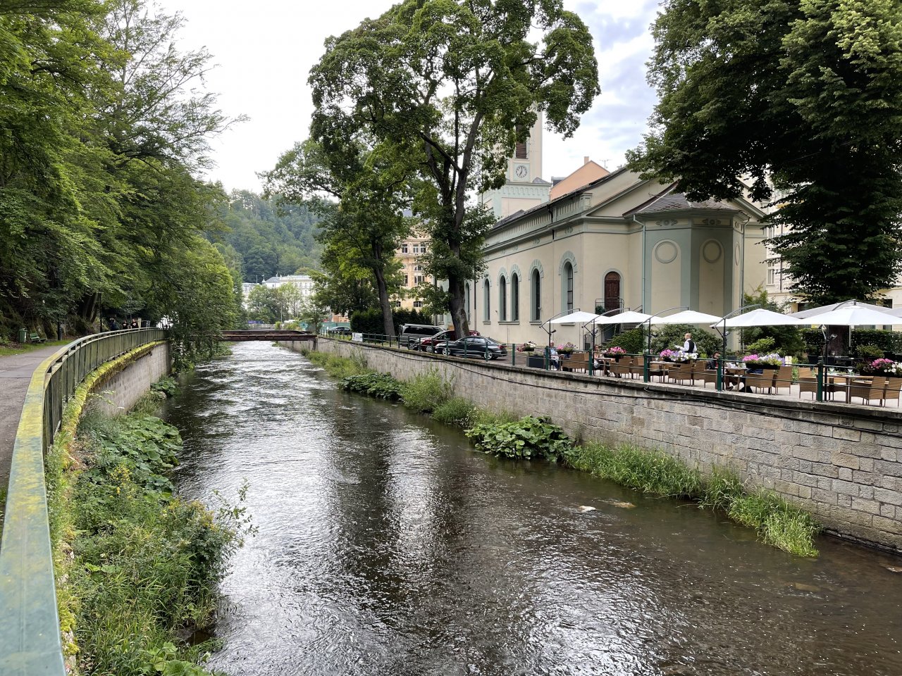 Tepl� river in Karlovy Vary