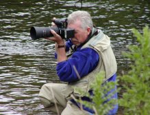 Charles taking pictures for his article