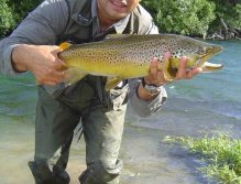 Earl our Cameraman take time out to land a fish