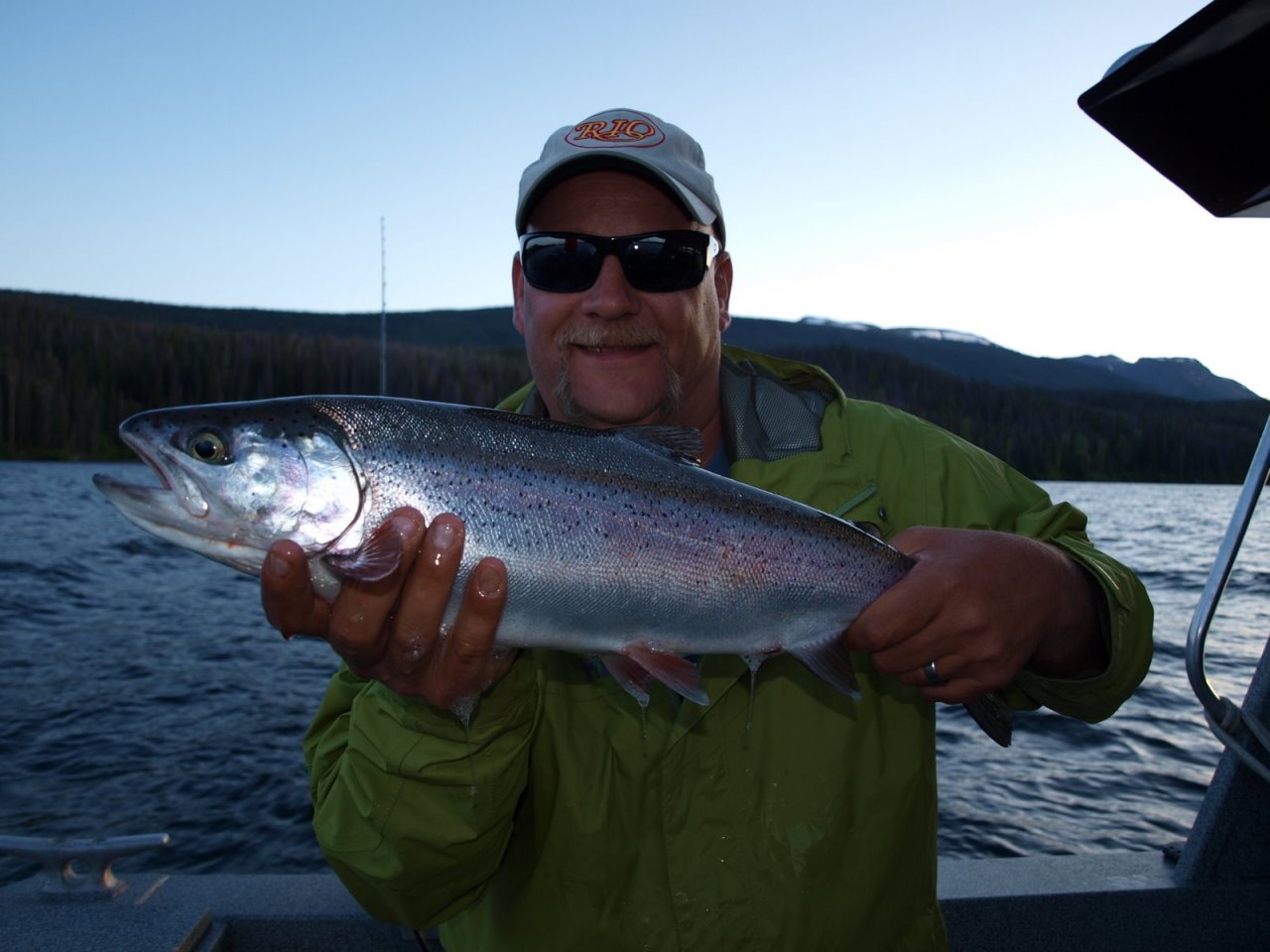 Author with a Wild Eutsuk Lake Rainbow