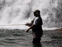 Rick Passek (The Author) Fishing at Surel falls