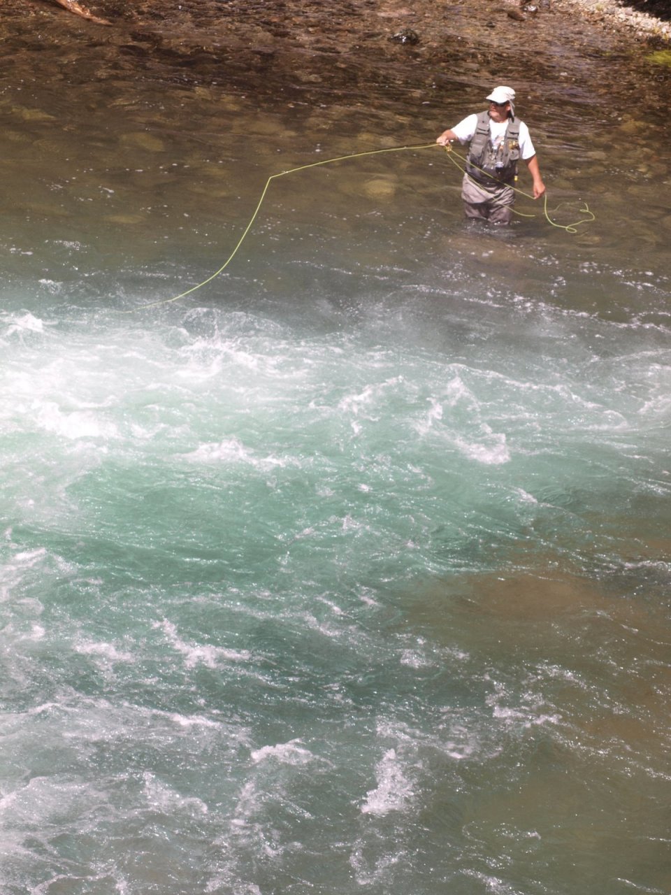 Nymphing at surel Falls
