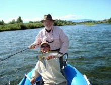 Nice rainbow trout caught while floating the Madison