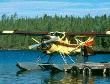 The beaver loading next group for fishing one of the many remote lakes