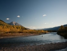 Beautiful run a few hundred yards out of town