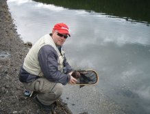 Releasing a Cutthroat at Summit lake