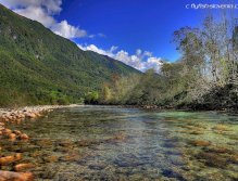 Middle part of the Soča river