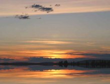 Sunset over Wolf Lake