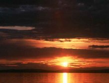 Sunset over Wolf Lake