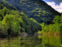 Beautiful day at the Idrijca river