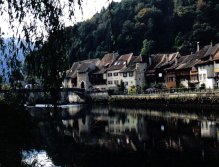 The medieval Town of St. Ursanne : the center