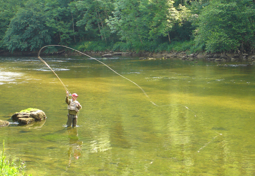 Slow currents need casting skills