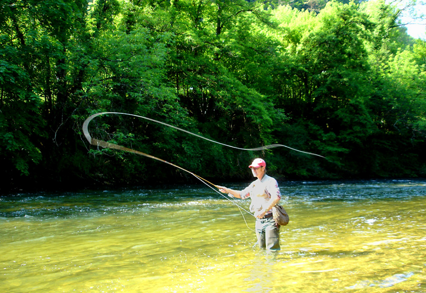 During the day, fish upstream in stronger currents