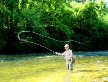 During the day, fish upstream in stronger currents