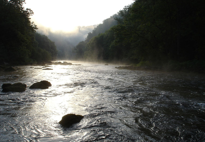 The rapids below Soubey