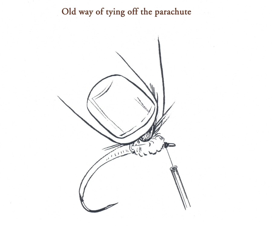 Old way of tying off the parachute