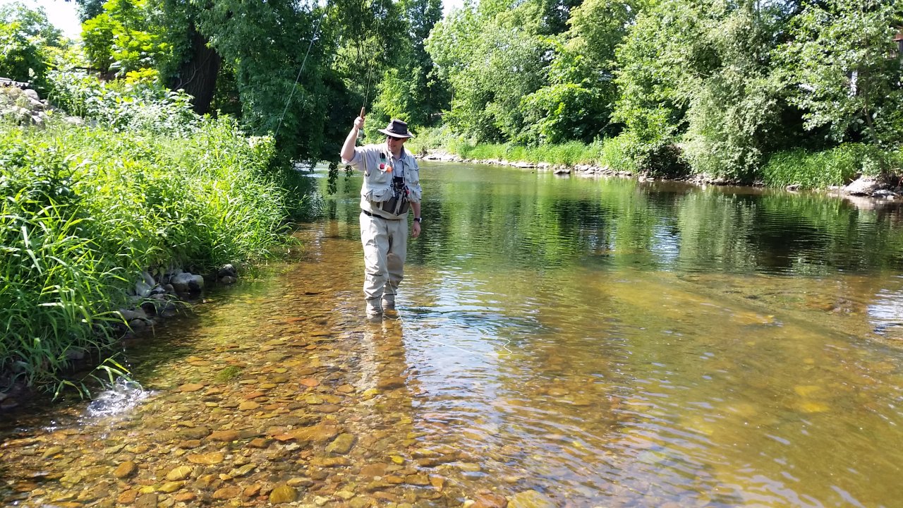 Little fish on the rod