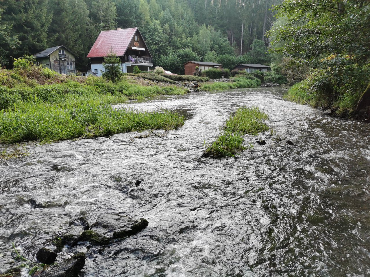 Hejlovka stream near Pelhrimov, Czech Republic