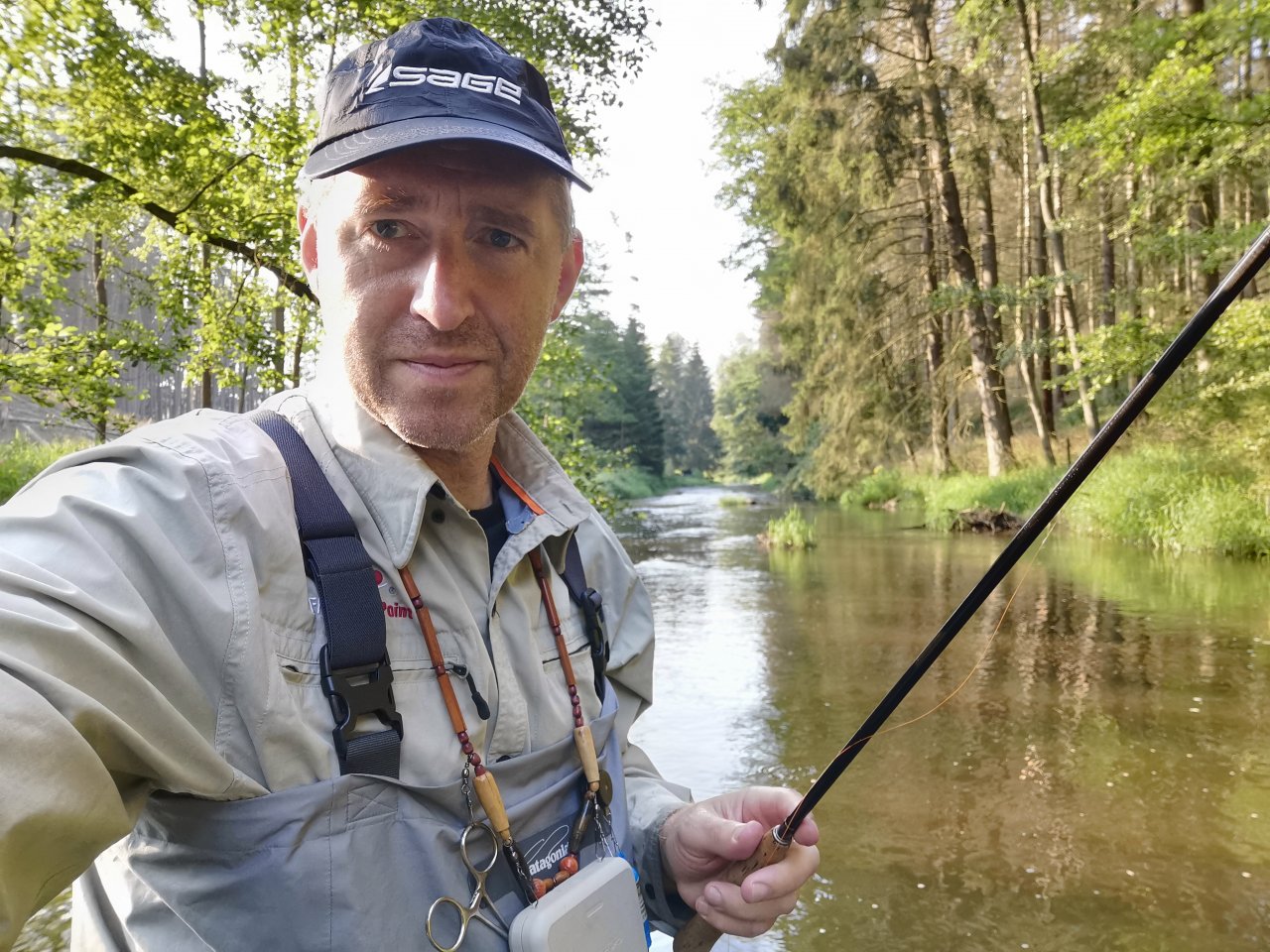 Fly Fisherman on Hejlovka stream
