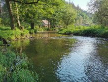 Hejlovka stream near Pelhrimov, Czech Republic