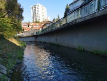 Botič stream in Prague - Záběhlice