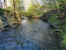 Botič stream in Prague - Záběhlice
