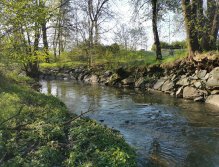 Botič stream in Prague - Záběhlice