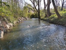 Botič stream in Prague - Záběhlice
