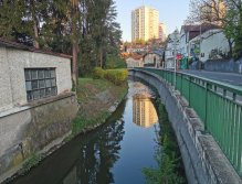 Botič stream in Prague - Záběhlice