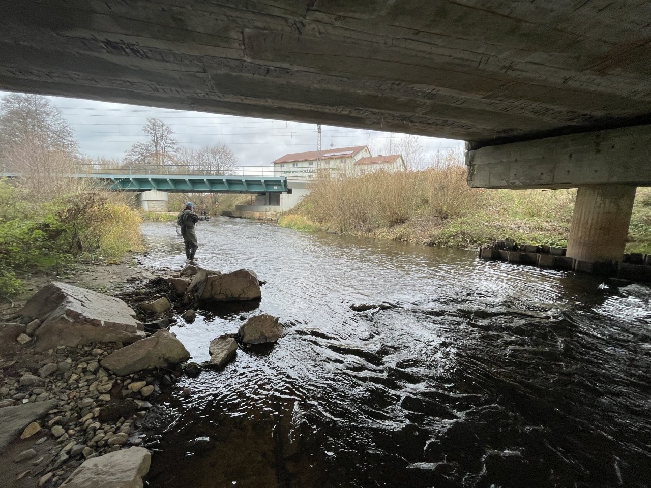 Svatava at the "tri-bridge" near Citick� Street