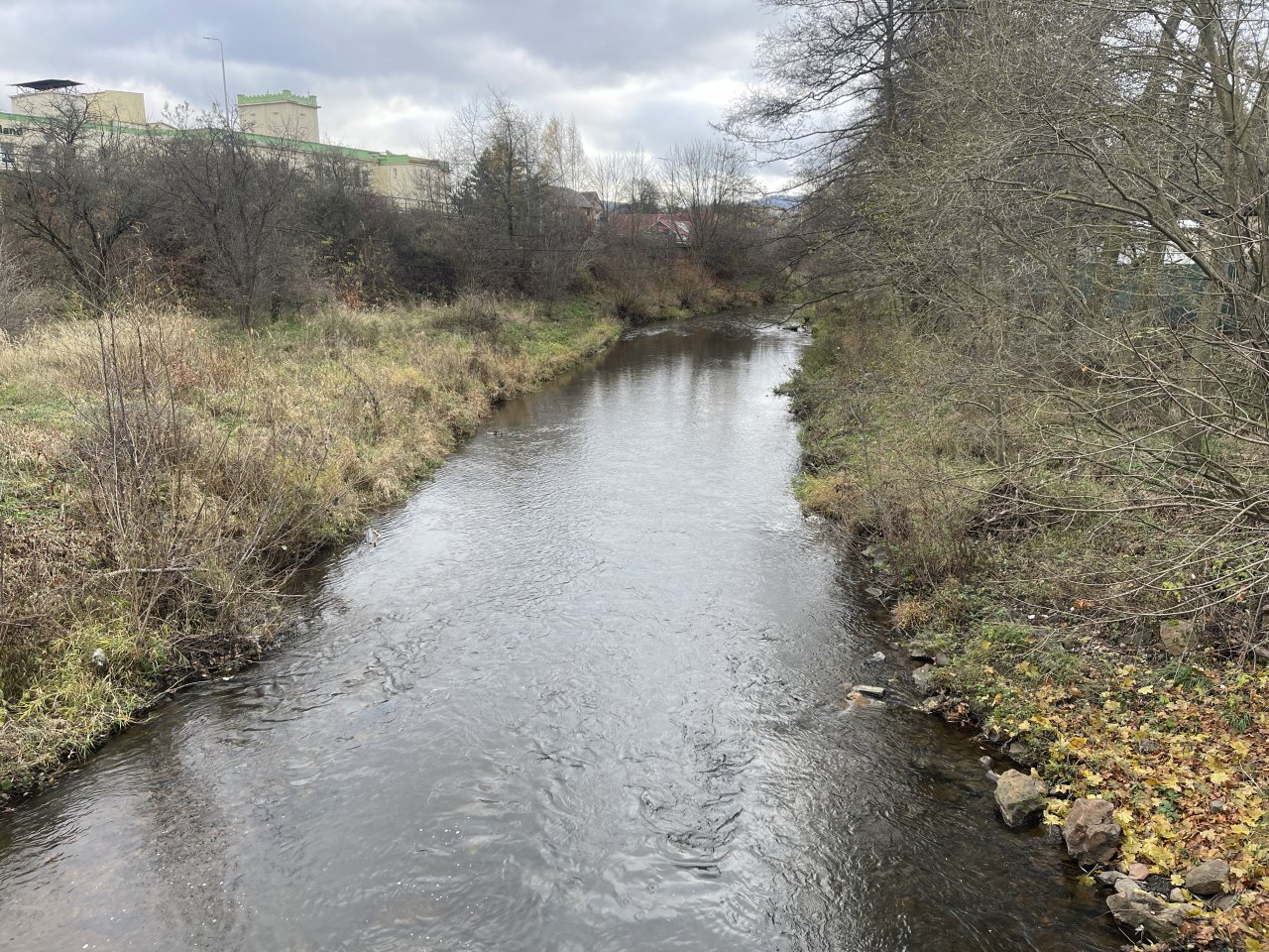 Svatava at the "tri-bridge" near Citick� Street