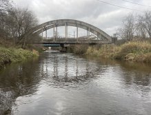 Svatava at the "tri-bridge" near Citická Street