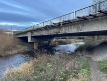 Svatava at the "tri-bridge" near Citická Street