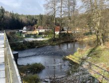 Svatava near the gardening colony in Svatava