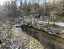 Svatava near the gardening colony in Svatava