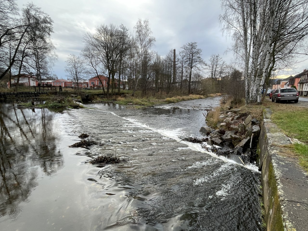The weir in Svatava