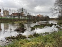 The confluence of the Svatava and Ohře rivers