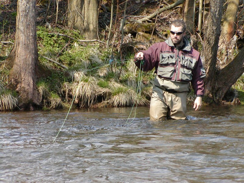 Czech nymphing - front view