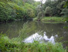 Deep pool below Vranov nad Dyjí